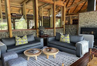 A bush experience and lounge area