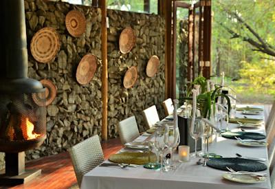 Dining room with stunning views at Safari Lodge