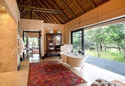 Beautiful thatched limestone bathrooms