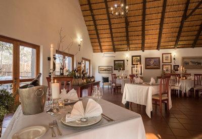 Lovely indoor dining room