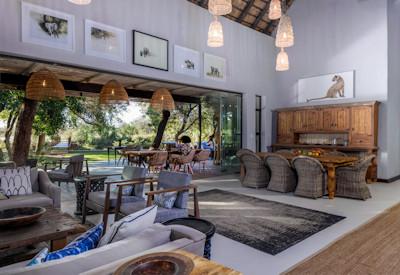 Embrace relaxation in the thatched lounge area