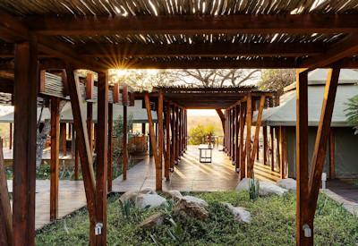 The main thatched guest area