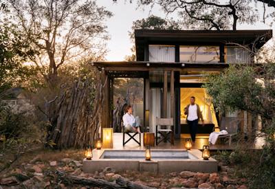 Luxury safari tent with plunge pool