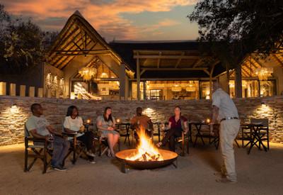 Outdoor fire pit and boma area