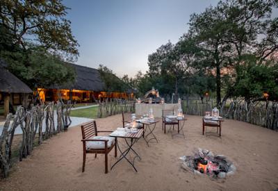 Private boma area at manor house