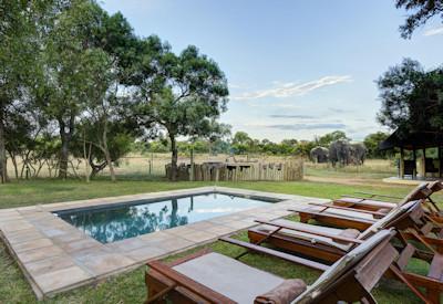 Private family styled swimming pool