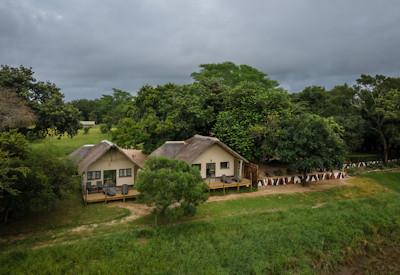 Overlooking the seasonal Sand River