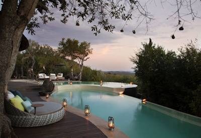 Large rim-flow swimming pools