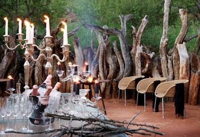 Outdoor dining at Molori