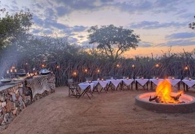 Boma dinner at lodge
