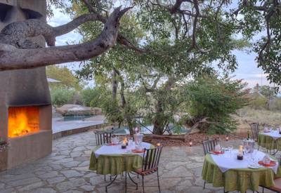 Outdoor dining area