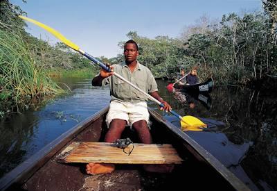 Kosi Bay nature reserve canoe trip