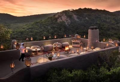 Rock Lodge offers a stunning outdoor boma area