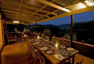 Open air dinning area