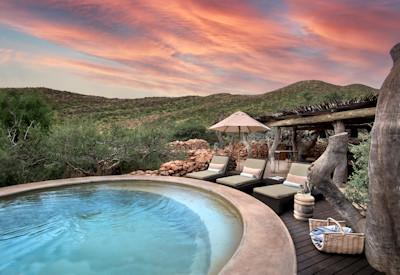 The stunning pool at the homestead