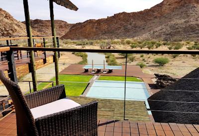 Views out over the surrounding desert