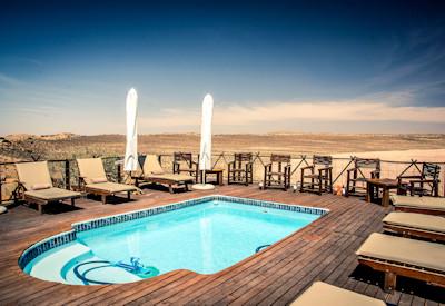 The lodges offers up a swimming pool