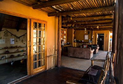 Main lodge guest area at !Xaus