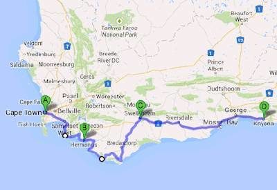 Cape Town to Knysna self drive safari
