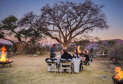 Oudoor dining location under the stars