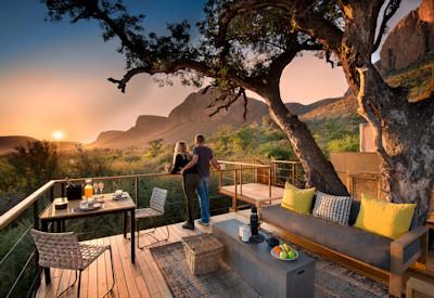 Views and romance from the safari lodge