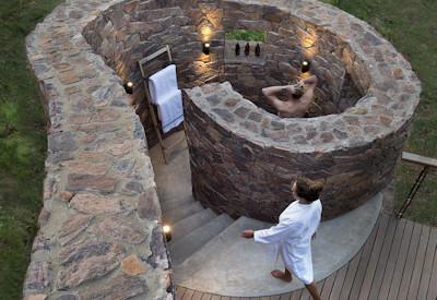 Executive suite and outdoor shower