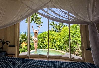 Views out over the beaches of Zanzibar