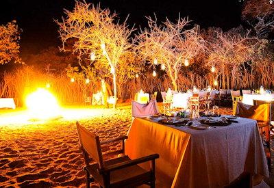 Open air boma dinning