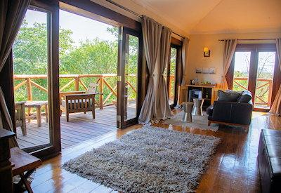 Private deck and lounge area