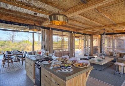 Dining area within the house