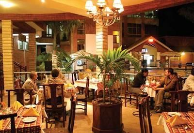 The hotel's dining area