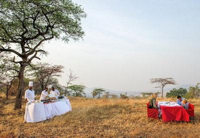 Kirawira bush breakfast option