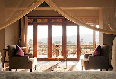 Views out over the surrounding farm lands