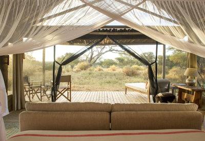 Views out and into the bushveld of the Tarangire