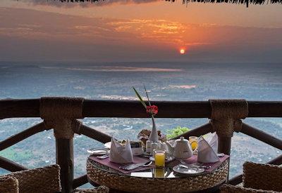 Sunset of the plains of northern Tanzania