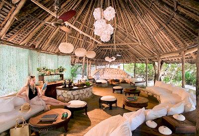 Main thatched lounge area