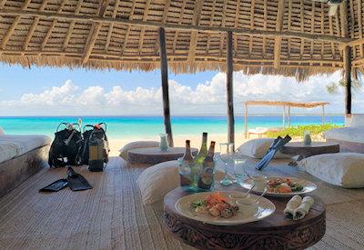 Scuba diving just off Mnemba Island