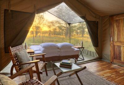 Beds under the African stars