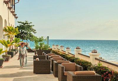 Walkways with views of Zanzibar