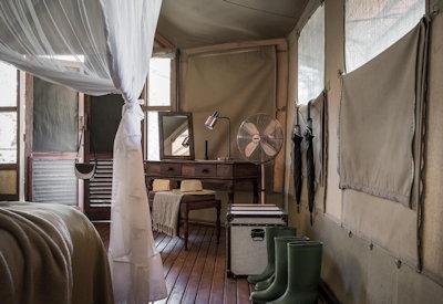 Classic safari camp feel