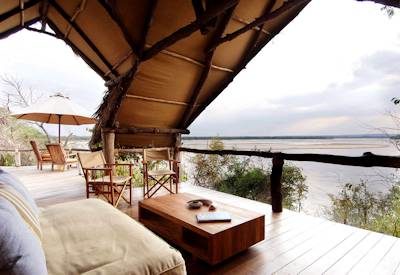 Private and intaimate views from safari camp