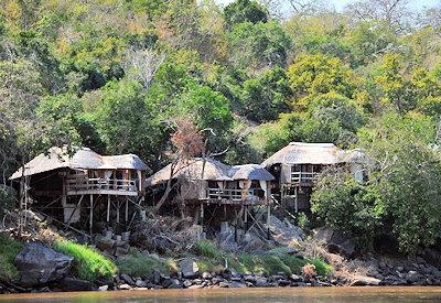 Bedrooms raised off the banks