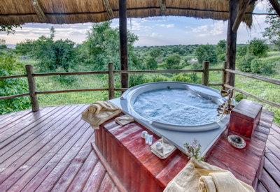 Private and romantic spa bath