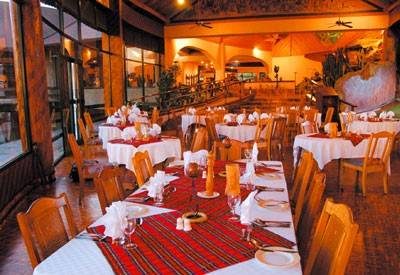 The main dining room for guests