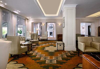 Central guest area at the Arusha hotel