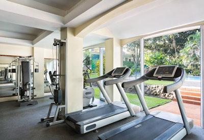 The fitness centre at the Four Points