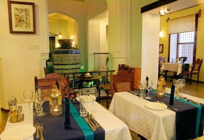 The main dining area for guests