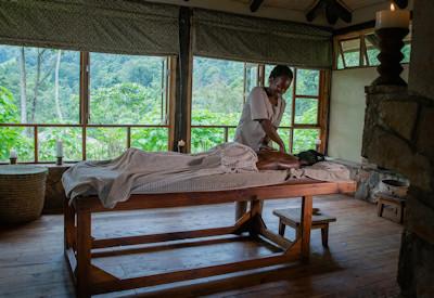 Spa treatments after gorilla trekking