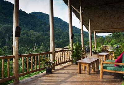 Lodge building in a breathtaking setting