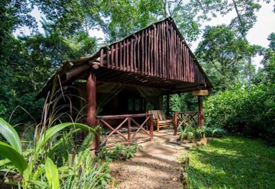 Close to a private forest trail